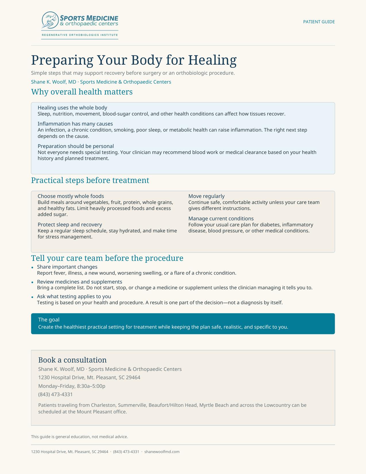 Preview of Preparing Your Body for Healing